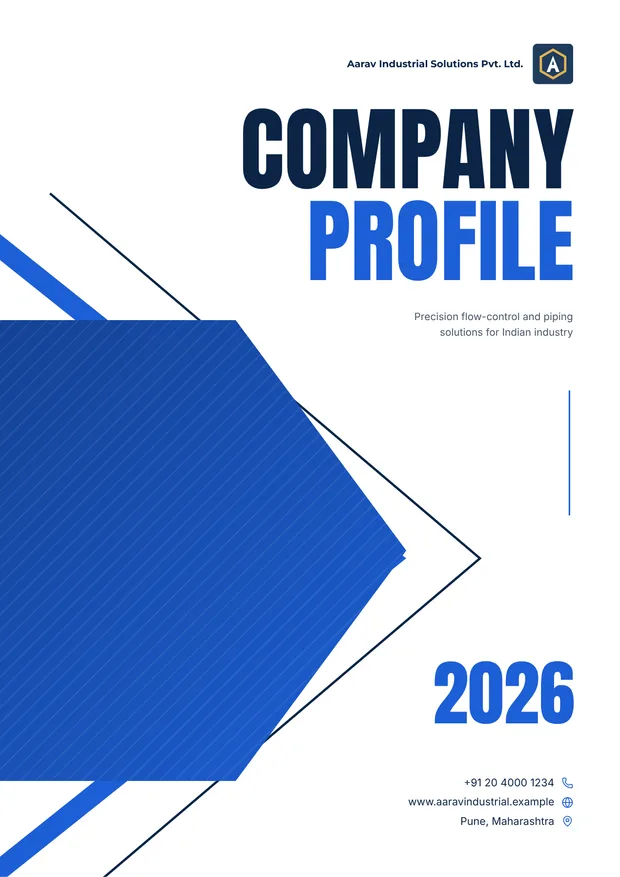 Horizon company profile cover design